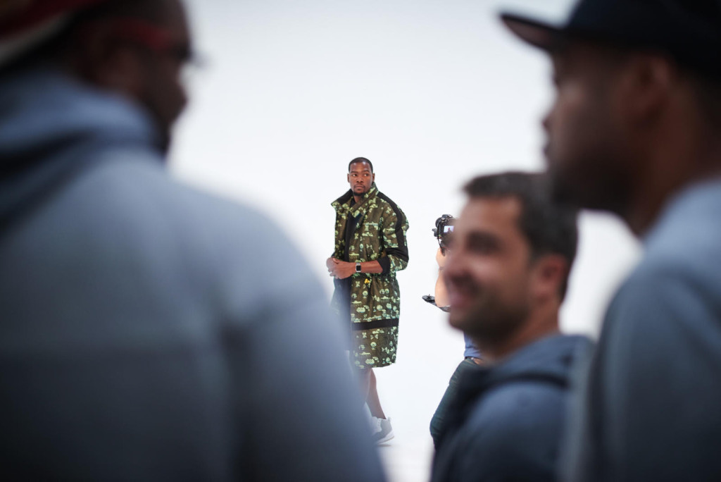 Before departing France, Durant completes a photo shoot with Surface Magazine.