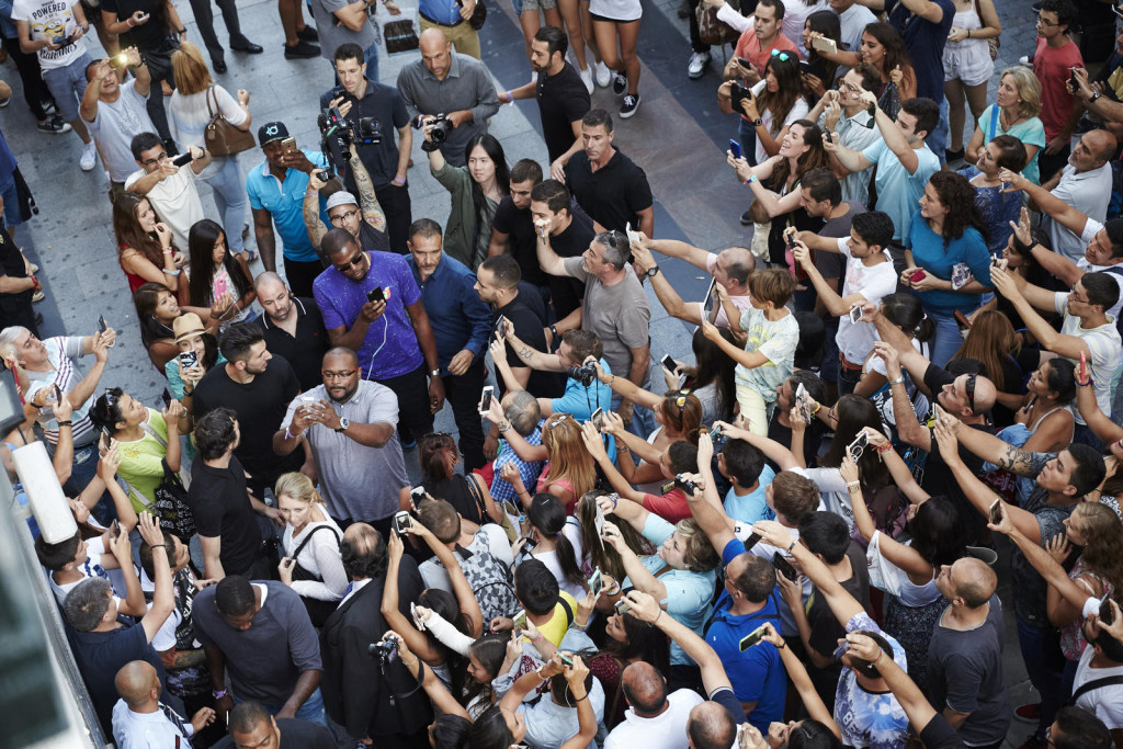 Madrid House of Hoops grand opening: Kevin Durant arrives.